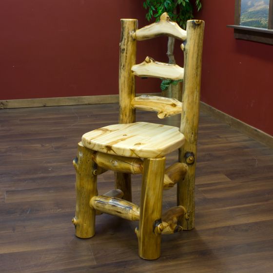 aspen log dining chair