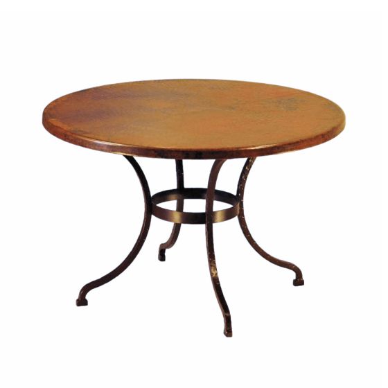 Sonoran Hammered Copper Round Dining Table