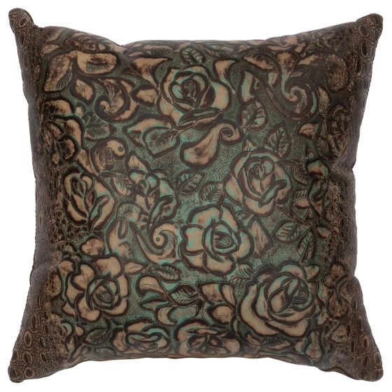 Sundance Gardens Embossed Leather Decor Pillow