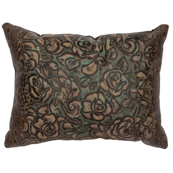 Sundance Gardens Embossed Leather Rectangle Decor Pillow