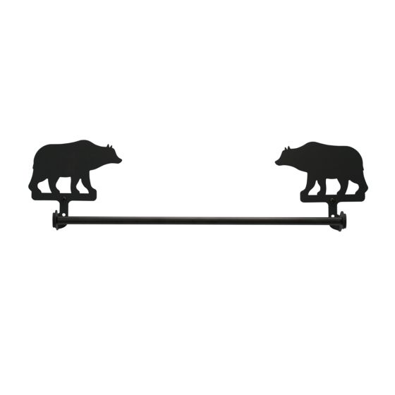 Wrought Iron Bear Towel Bar
