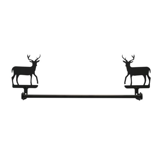 Wrought Iron Deer Towel Bar