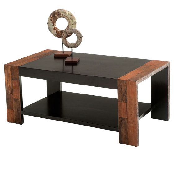 Urban Rustic Reclaimed Wood Coffee Table - Natural Rough Reclaimed Wood