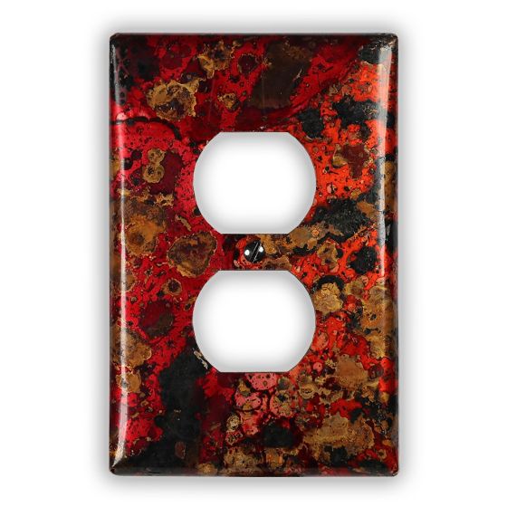 Wildfire 1 Outlet Copper Switch Plate