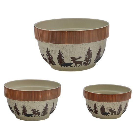 Wilderness Trail Rustic Mixing Bowl Set