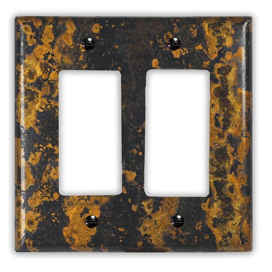 Zebra 2 Rocker/GFI Copper Switch Plate