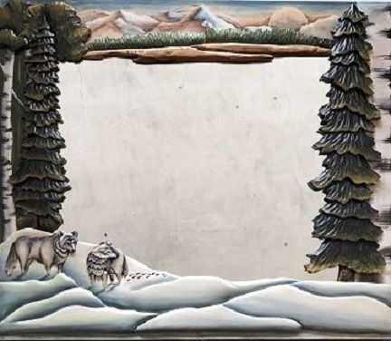 Winter Wolves Mirror