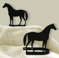 Wrought Iron Horse Curtain Tie Backs
