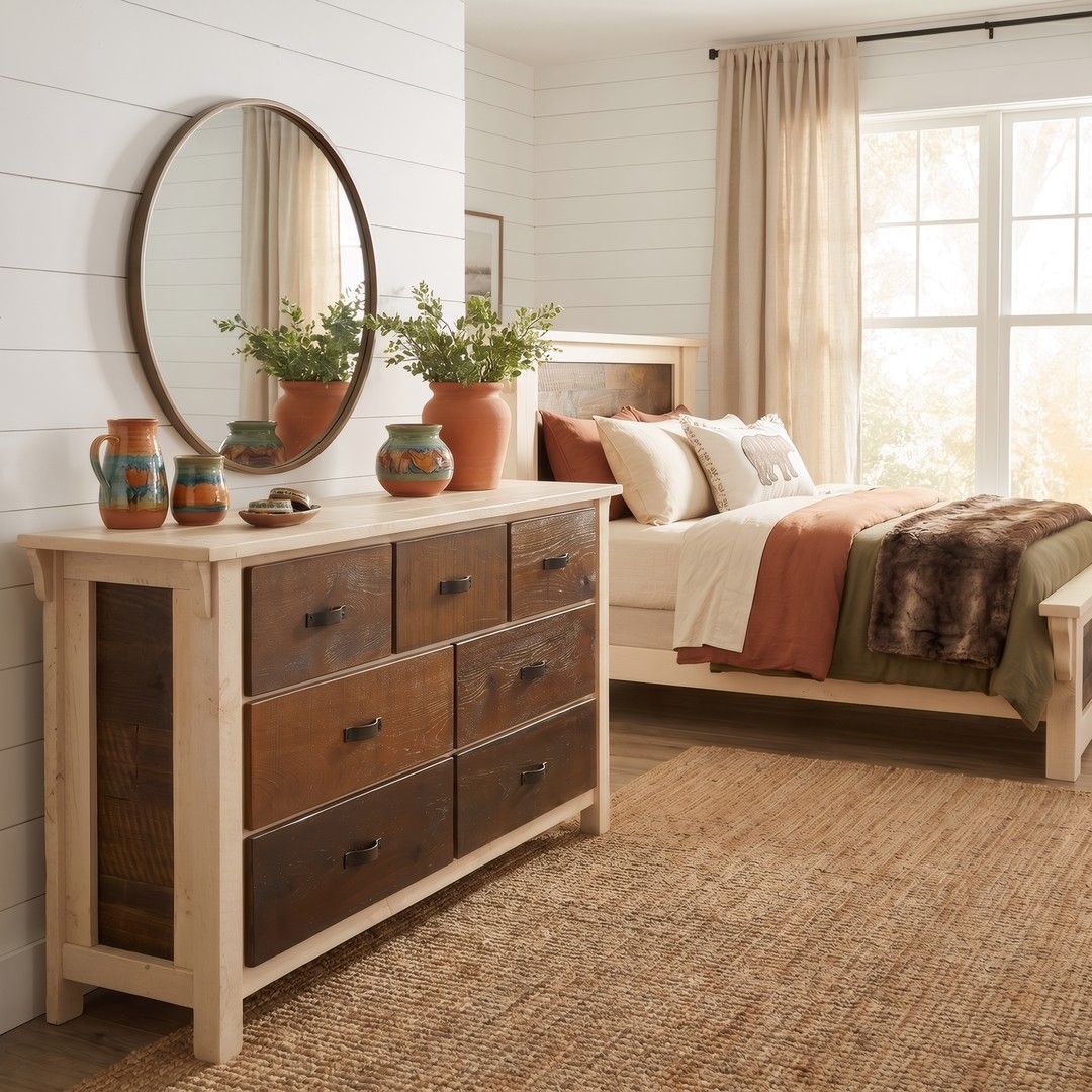 Rustic Antiqued Farmhouse Dressers