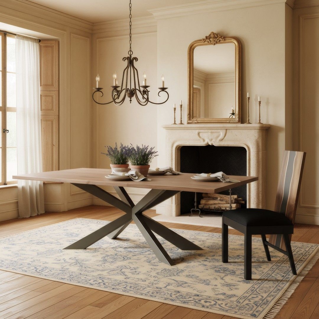 Matrix Natural Wood Dining Table