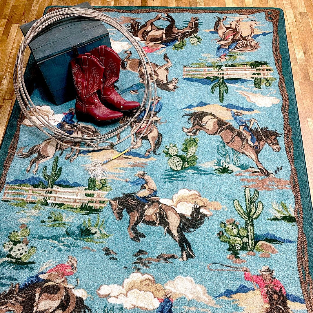 ラグ・カーペット VINTAGE RUG Western style Cowboy Retro Cowboy Rug Collection - Western Rugs