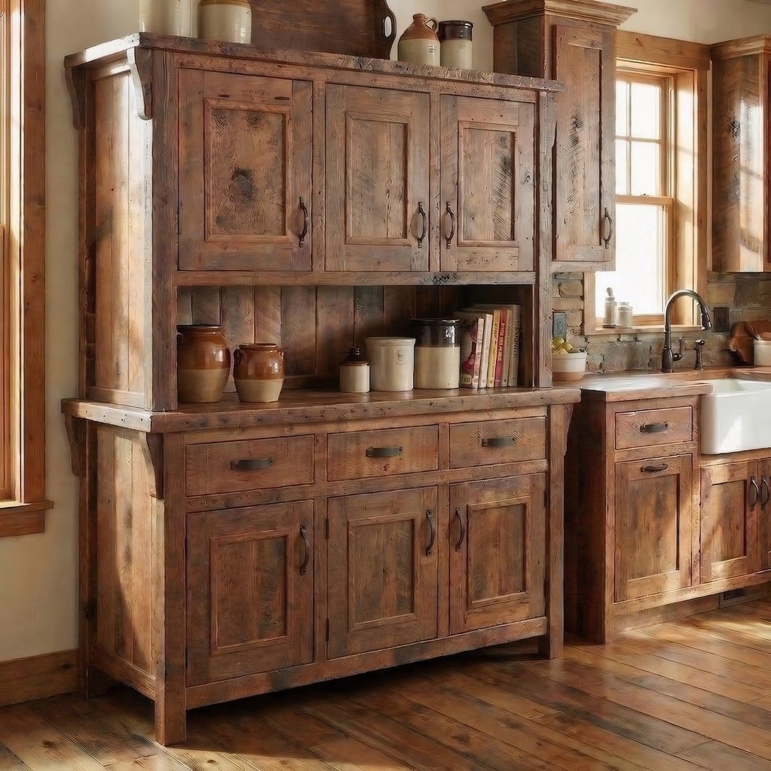 Rocky Creek Barn Wood Buffet and Hutch