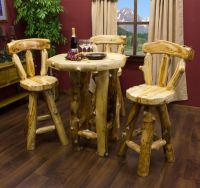 Aspen Bar Stool with Aspen Lodge Pub Table