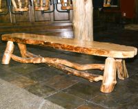 Aspen Log Bench