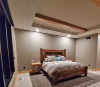 customer provided picture of barnwood settlers bed