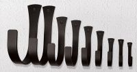Wrought Iron Plain Wide Wall Hook Group