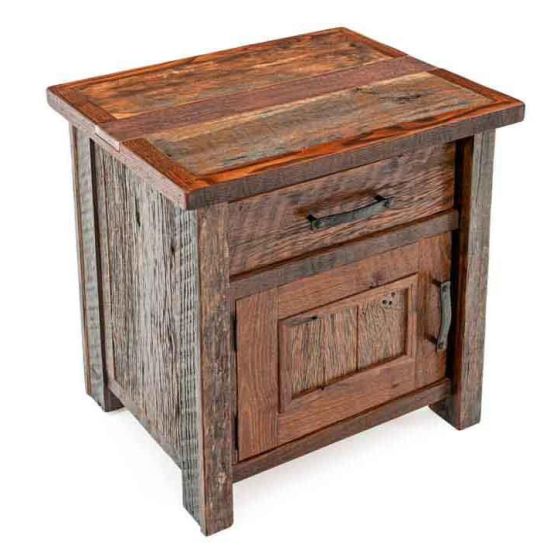 COPPER CANYON ENCLOSED BARN WOOD NIGHTSTAND