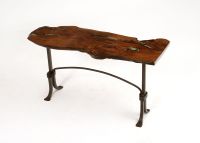 Mesquite Sofa Table Live Edge Design