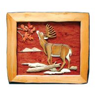 Buck Eating Wood Art