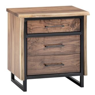 Modern Troubadour Three Drawer Nightstand