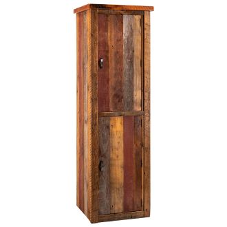 Back to the Barn Reclaimed Barn Wood Linen Closet - 18" - 27" Sizes - Hinge Right - Free Standing