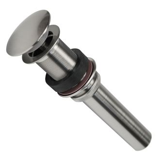 1.5" Non-Overflow Brushed Nickel Bathroom Sink Pop-Up Drain