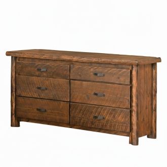 Olde Towne 6 Drawer Log Dresser