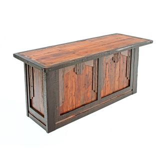 Western Woods Saloon Rustic Barn Wood Bar