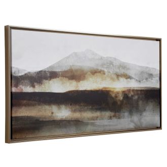 Splash of Land Framed Canvas