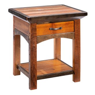 Mossy Oak Natchez Trace Reclaimed 1 Drawer Nightstand - With Shelf