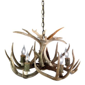 Whitetail Deer Chandelier (5 Lights)