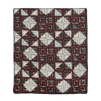 Log Cabin Star Throw
