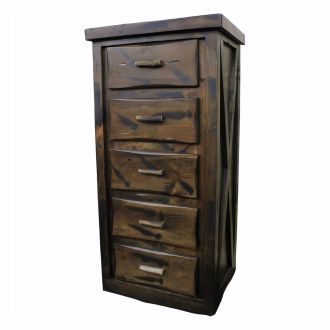 Antler & Barnwood 5 Drawer Lingerie Chest