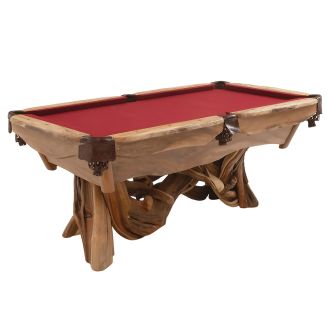 Artistic Log Pool Table