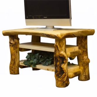 Aspen Lodge Log TV Stand