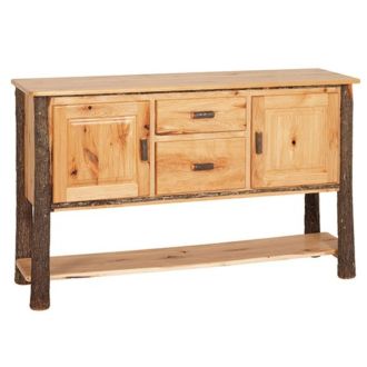 Saranac Hickory 2 Door 2 Drawer Log Server