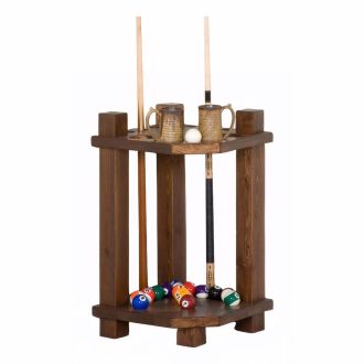Barnwood Corner Cue Rack