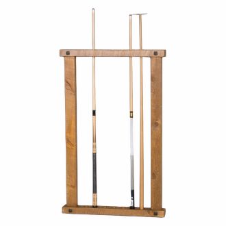 Barnwood Wall Frame Cue Rack - Honey Pine
