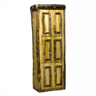 Beaver Creek Aspen 3 Tier Log Linen Closet