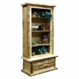 Beaver Creek Aspen Franklin Style Rustic Bookcase