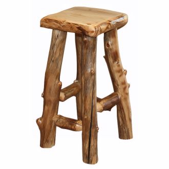 Beaver Creek Aspen Log Bar Stool