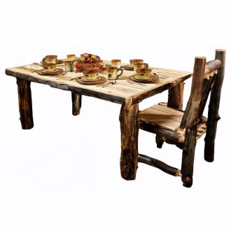 Beaver Creek Aspen Log Dining Table