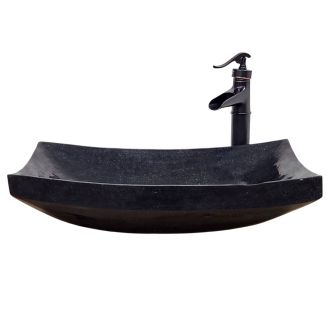 Black Arc Stone Sink
