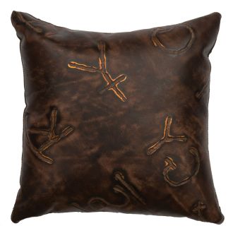 Brands Leather Decor Pillow