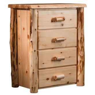 Cedar Lake Frontier 4 Drawer Log Chest