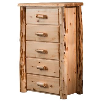Cedar Lake Frontier 5 Drawer Log Chest