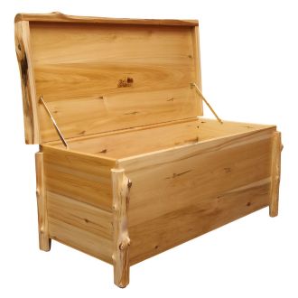 Cedar Lake Log Blanket Chest