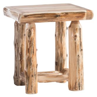 Cedar Lake Log End Table
