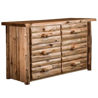 Cedar Lake Logger 6 Drawer Log Dresser