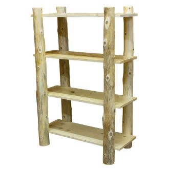 Cedar Lake Open Log Bookshelf